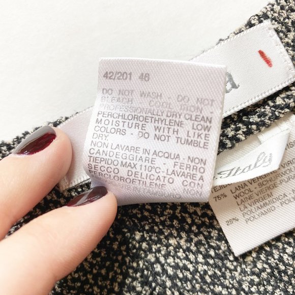 MaxMara Wool Side Button Trouser Pants Size 12 - Picture 3 of 6